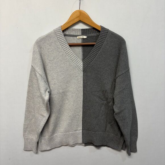 Marine Layer Women Gisel Oversize Contrast Panel Sweater Size Medium D018 -14 - Picture 1 of 16